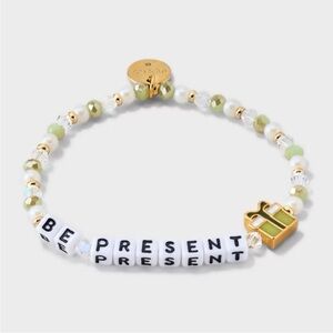 Little Words Project Be Present Beaded Bracelet - M/L NWT